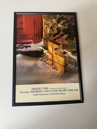 Framed original 1987 advert - original,