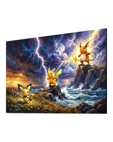 Pokemon quadro tela anime - quadro,