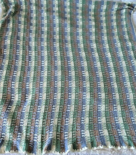 Coperta maglia punto uncinetto