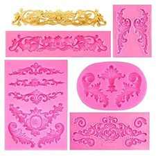 Stampi in Silicone, 5 Pezzi Stampi Silicone per Gesso, 5 Forme Diverse (T7b)