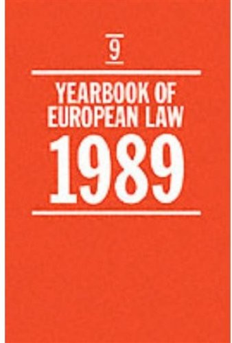 Year book european law - year, law: