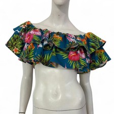 GUESS Top crop azzurro