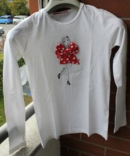 MAGLIETTA LIU-JO BIANCA FIOCCO ROSSO MANICA LUNGA