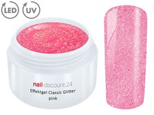 GEL LED UV GLITTER ROSA