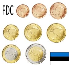 ESTONIA EESTI da 1 CENT a 2 EURO FDC anni 2011 - 2023 - STATI BALTICI