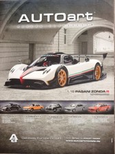 AUTOart Pagina Pubblicitaria Pagani Zonda R in 1-18.....Annuncio Giornale... #1103f