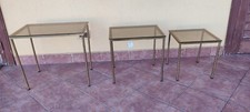 Set 3 Tavolini In Vetro