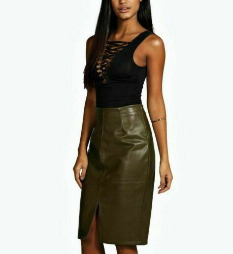 Gonna formale elegante verde