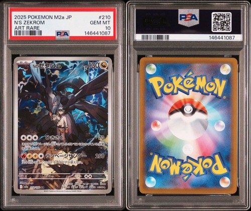 Pokemon psa10 zekrom 210 - pokemon,