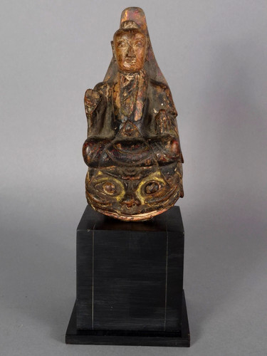 Antico budda legno - antico, lavorato