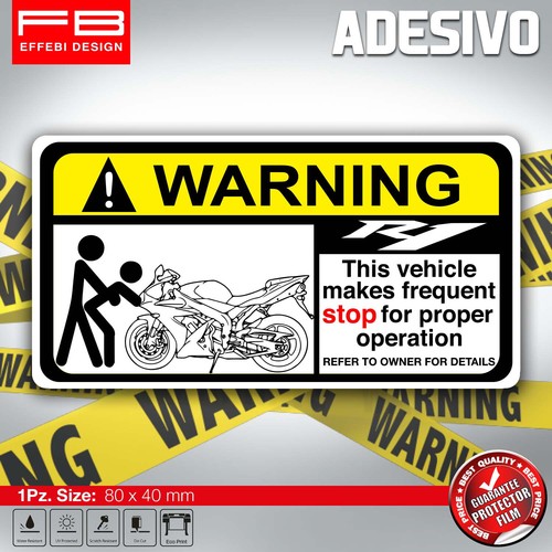 Adesivo stickers avvertenze - adesivo,