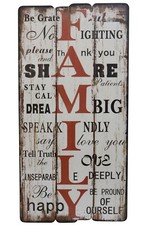 Legno quadro Family 40 x 79cm