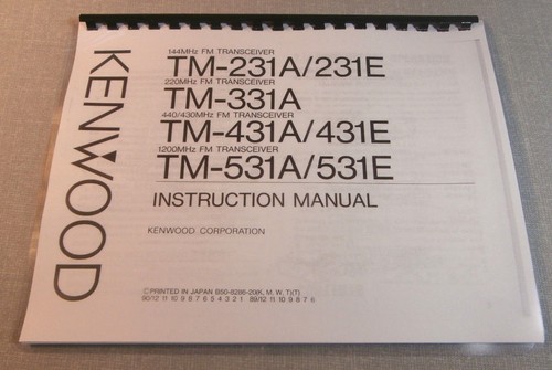 Kenwood 231 331 - kenwood, tm-231/331/431/551