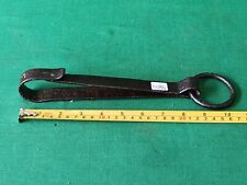 ANTICO MOSCHETTONE GANCIO MOLLA DA POZZO SECCHIO FERRO BATTUTO E FORGIATO. CO94