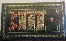 Set Da Gioco Vintage Scatola con chiave Carte  Poker 36 Carte Anno Novembre 1953