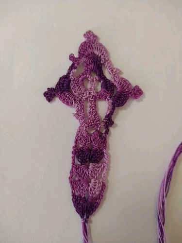 Handmade crochet lace cross - crochet,