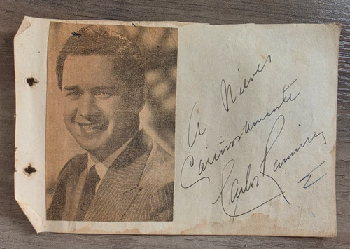 Rara foto attore cubano carlos - rara,