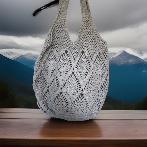 Borsa shopping all uncinetto - borsa, all'uncinetto
