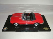 GIULIETTA SPIDER 1961 HACHETTE CENTENARIO 1/24 NO BOX 2°SCELTA