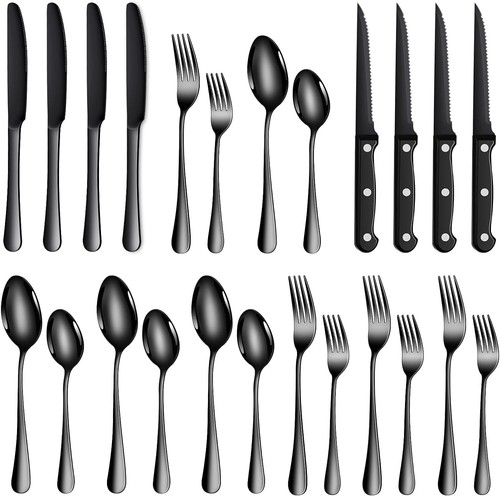 Set posate nero per - set,