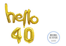 7 palloncini HELLO 40