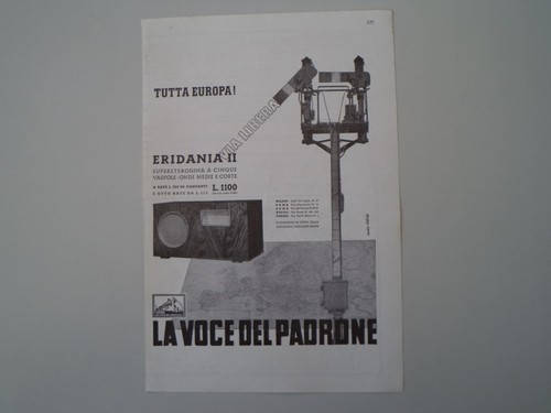 Advertising pubblicità 1936 - advertising,
