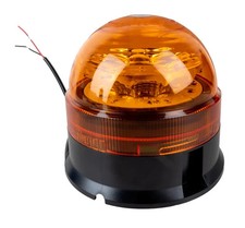 Girofaro Lampeggiante a LED Base Piana 12/24V 16W per Trattori Muletti e Camion