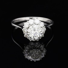 ANELLO SOLITARIO CAMELIA IN