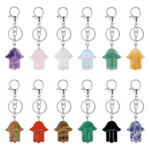 6pcs portachiavi cristallo - 6pcs,