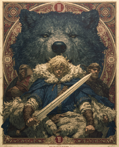 Stampa artistica 8x10 - , orso