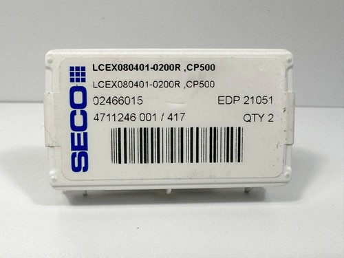 Seco lcex080401 0200r inserti - seco,
