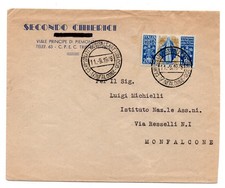 Lire 200 Santa Caterina annullato con bollo dei Campionati Mondiali Pattinaggio