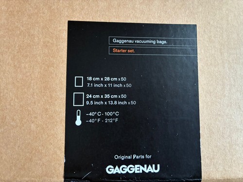 Sacchetti sottovuoto gaggenau - sottovuoto,