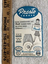 1948 National Presto Cooker Product cartolina pubblicitaria vintage stampa anni 40