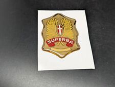 BIANCHI SUPERBA LOGO ADESIVO 3D SIGLA EMBLEMA FREGIO STEMMA SCRITTA BADGE TARGA