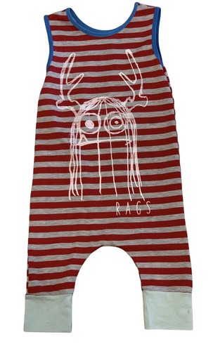 Pagliaccetto mostro righe - pagliaccetto,
