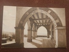 CARTOLINA D'EPOCA BERGAMO PROVINCIA NEMBRO PORTICATO SANTUARIO DELLO ZUCCARELLO 