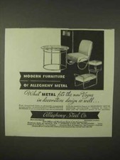 1935 Allegheny Steel Ad -