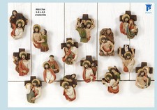 Set Via Crucis 8 cm in resina