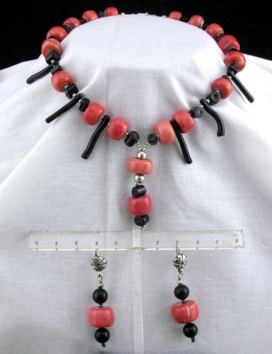 Vintage collana orecchini - vintage,