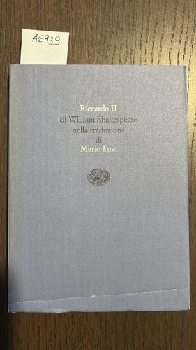 Libro riccardo ii - libro, ii-william