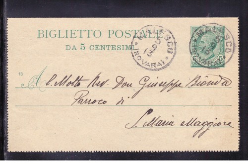 Biglietto postale 1906 - biglietto,