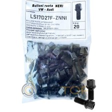 Bulloni ruota Audi VW per cerchi in lega o in ferro originali NERI KIT 20 pz.