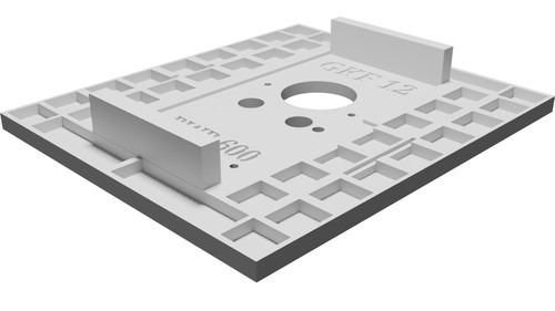 Piastra base tavolo fresatura - base,