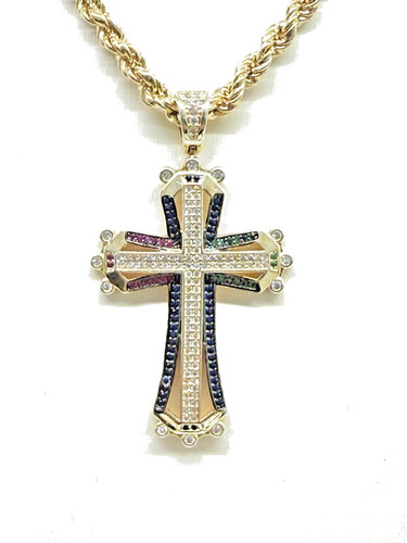 Collana unisex croce - unisex, in