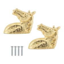 2Pezzi Maniglie per Porte Antiche Maniglia per Animali Manopola per Manigli1474