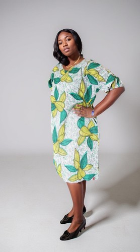 Abito donna africano midi