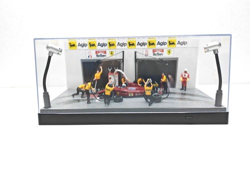 Diorama pit stop ferrari 641 - pit,