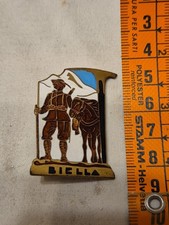 pin spilla smaltata 1938 X reggimento  alpini batt.biellese Mario Cucco rara