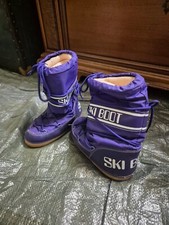 Doposci donna Ski Boot, colore viola, in ottime condizioni.